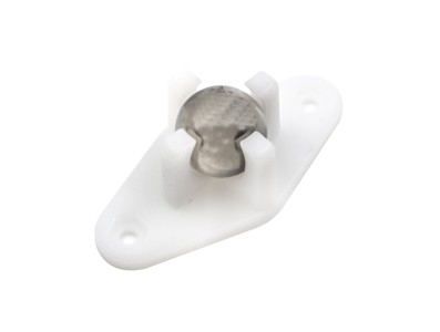 Roda universal W420 com esfera de a&ccedil;o - Imagem 1