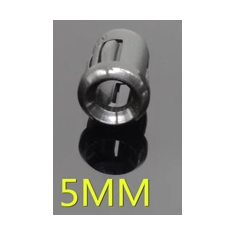 Soquete fixo com carca&ccedil;a protetora para LED 5 mm, manga longa preta