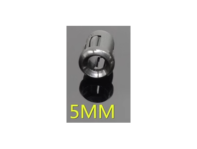 Soquete fixo com carca&ccedil;a protetora para LED 5 mm, manga longa preta - Imagem 1
