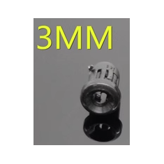 Soquete fixo para LED 3 mm com manguito longo e carca&ccedil;a preta, bucha protetora para furo