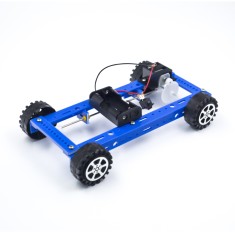 Kit de Rob&oacute;tica Carro El&eacute;trico 4x4 Controle Remoto Azul Modelo DIY 20&times;12&times;4 cm