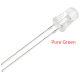 LED 5 mm Verde Puro 16.000 mcd Lente Transparente perna 28 mm - Thumb - 7