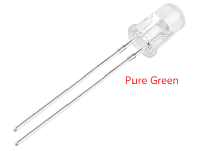 LED 5 mm Verde Puro 16.000 mcd Lente Transparente perna 28 mm - Imagem 7