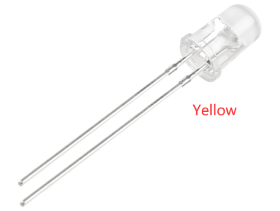 LED 5 mm amarelo com lente transparente e terminais de 28 mm - Imagem 7