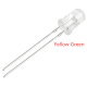 LED 3 mm com perna de 28 mm, lente transparente (water clear), cores amarelo e verde - Thumb - 7