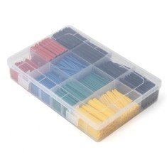 Kit 530 pe&ccedil;as de tubos termorretr&aacute;teis coloridos sem retardante de chama