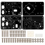 Kit de Rob&oacute;tica Bra&ccedil;o Manipulador Mec&acirc;nico 4 DOF em Acr&iacute;lico Preto