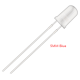 LED 5 mm azul com lente transparente (water clear) e perna de 18 mm - Thumb - 1