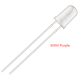 LED 5 mm roxo, corpo transparente, perna 18 mm, acess&oacute;rio para Arduino - Thumb - 1