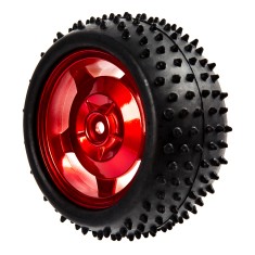 Roda vermelha 85 mm para carro rob&oacute;tico inteligente, superf&iacute;cie com 38 mm de largura