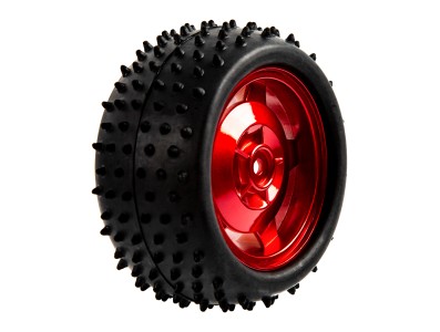Roda vermelha 85 mm para carro rob&oacute;tico inteligente, superf&iacute;cie com 38 mm de largura - Imagem 4