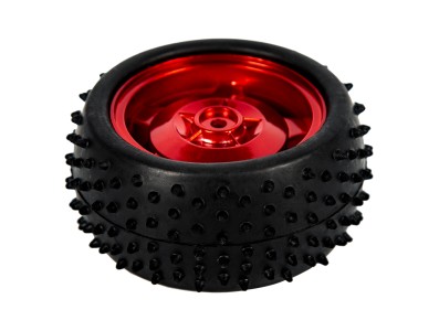 Roda vermelha 85 mm para carro rob&oacute;tico inteligente, superf&iacute;cie com 38 mm de largura - Imagem 6