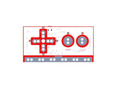 Kit Makey Deluxe sem logotipo com cabo USB, cabos Dupont e garras jacar&eacute; em caixa de papel para crian&ccedil;as - Imagem 2