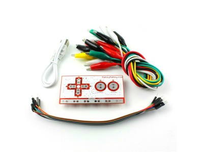 Makey Set Deluxe Kit com cabo USB, clipes jacar&eacute; Dupond e caixa de papel - Imagem 1