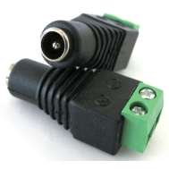 Conector adaptador jack DC f&ecirc;mea 2,1 x 5,5 mm