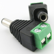 Plug adaptador DC macho 2,1 x 5,5 mm conector jack