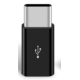 Adaptador Micro USB para Type-C Preto, Conector Type-C - Thumb - 1