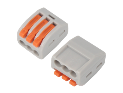 Conector de fia&ccedil;&atilde;o compacto universal PCT-213, 3 pinos, bloco de terminais - Imagem 1