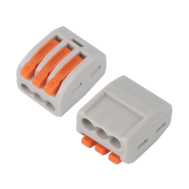 Conector de fia&ccedil;&atilde;o compacto universal PCT-213, 3 pinos, bloco de terminais