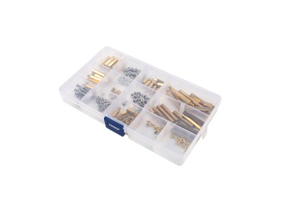 Kit com 210 pe&ccedil;as de parafusos, fixadores e espa&ccedil;adores - Imagem 2