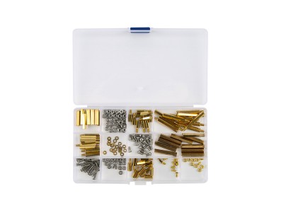 Kit com 210 pe&ccedil;as de parafusos, fixadores e espa&ccedil;adores - Imagem 4