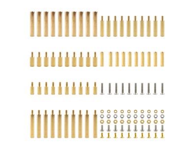Kit com 210 pe&ccedil;as de parafusos, fixadores e espa&ccedil;adores - Imagem 5