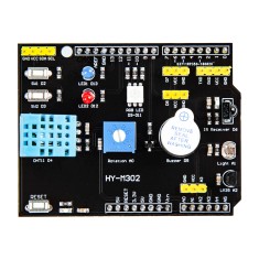 Placa de expans&atilde;o 9 em 1 multifuncional com sensores DHT11 e LM35 compat&iacute;vel com Arduino UNO (Sunleph)