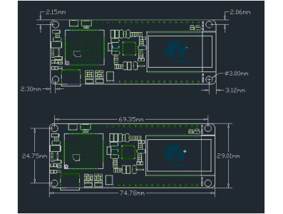 Placa de desenvolvimento TTGO T-Call e SIM800C-DS V02 ESP32 Wi-Fi Bluetooth, m&oacute;dulo SIM800C sem soldar com slot Nano SIM - Imagem 2