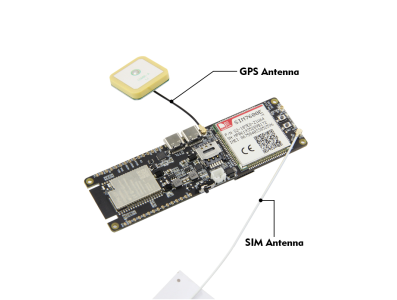 Placa de desenvolvimento TTGO SIM7600E-H com m&oacute;dulo n&atilde;o soldado, chip ESP32-WROVER-B, WiFi e Bluetooth, suporte para bateria 185 - Imagem 5