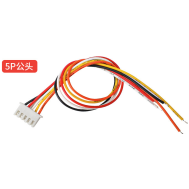 Cabo com conector XH 2,54 mm 5 pinos, extremidade &uacute;nica, 1007 26 AWG, 20 cm