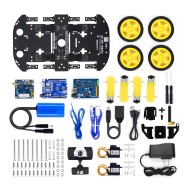Kit rob&oacute;tico carro Smart WiFi para Arduino com controle remoto wireless e monitoramento de v&iacute;deo iOS/Android/PC (Plug US)