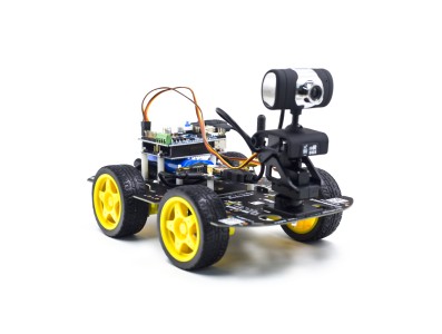 Kit rob&oacute;tico carro Smart WiFi para Arduino com controle remoto wireless e monitoramento de v&iacute;deo iOS/Android/PC (Plug US) - Imagem 3