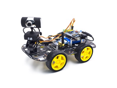 Kit rob&oacute;tico carro Smart WiFi para Arduino com controle remoto wireless e monitoramento de v&iacute;deo iOS/Android/PC (Plug US) - Imagem 5
