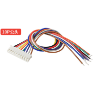 Cabo com conector XH 2,54 mm 10 pinos em uma extremidade, fio 26 AWG (1007), 20 cm