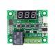 Controlador termostato W1209 DC 12V com sensor 50 cm (vermelho) - Thumb - 1