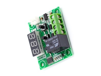 Controlador termostato W1209 DC 12V com sensor 50 cm (vermelho) - Imagem 3