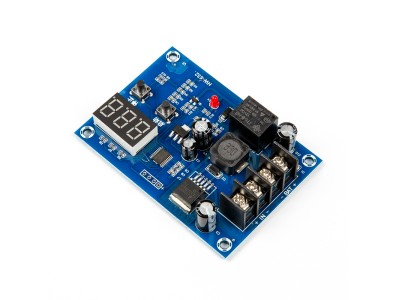 XH-M603 M&oacute;dulo de controle de carga 12-24V para bateria de l&iacute;tio com display LED, placa de prote&ccedil;&atilde;o e chave de controle - Imagem 1