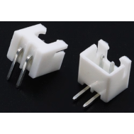 Conector header angulado tipo XH 2,54 mm 2 pinos