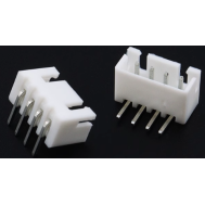Conector pin header XH 2,54 mm 4 pinos com pinos dobrados