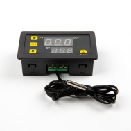 Controlador digital de temperatura W3230 DC24V com termostato microcomputador e cabo de 1m