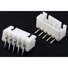 Conector header XH 2,54 mm 5 pinos curvado
