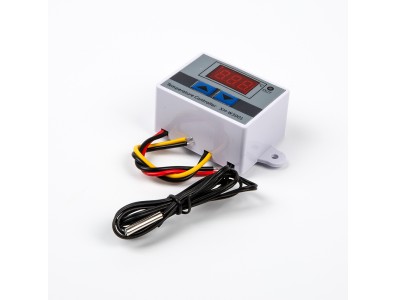 Controlador de Temperatura Digital XH-W3001 24V DC 240W, Termostato Microcomputador, Interruptor, Cabo 1 m - Imagem 5