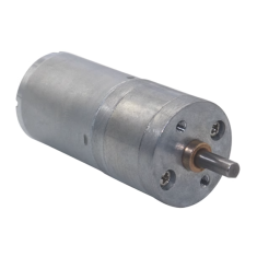 Motor DC 25GA-370 12V 130 RPM eixo 4 mm 1,6 kg (Kits de Rob&oacute;tica)