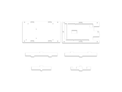 Case acr&iacute;lico para MEGA 2560 R3 com adesivo e manual - Imagem 2