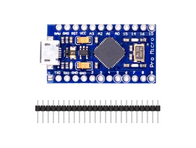 Placa Arduino Pro Micro ATmega32U4 5V 16MHz Mini MCU Leonardo - Imagem 1