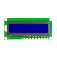 Display LCD1602 backlight azul 5V compat&iacute;vel com Arduino