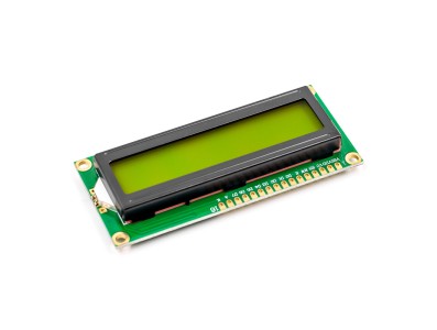 LCD1602 16x2 retroilumina&ccedil;&atilde;o amarelo-verde 5V para Arduino - Imagem 1
