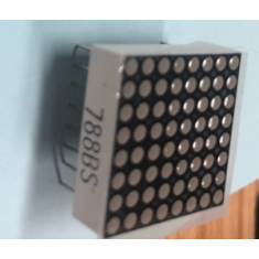 Display de matriz de LEDs 8x8 1,9 mm vermelho 16 pinos CA 788BS
