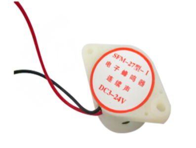 Buzzer ativo eletr&ocirc;nico SFM-27 som cont&iacute;nuo DC 3V-24V acess&oacute;rio para Arduino - Imagem 1