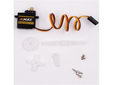 EMAX ES08MAII (ES08MA) Mini servo Metal Gear 180&deg; 12 g / 1,8 kg alta velocidade Upgrade 9 g - Imagem 4